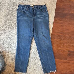 Abercrombie & Fitch Dark Blue Straight Leg Jeans